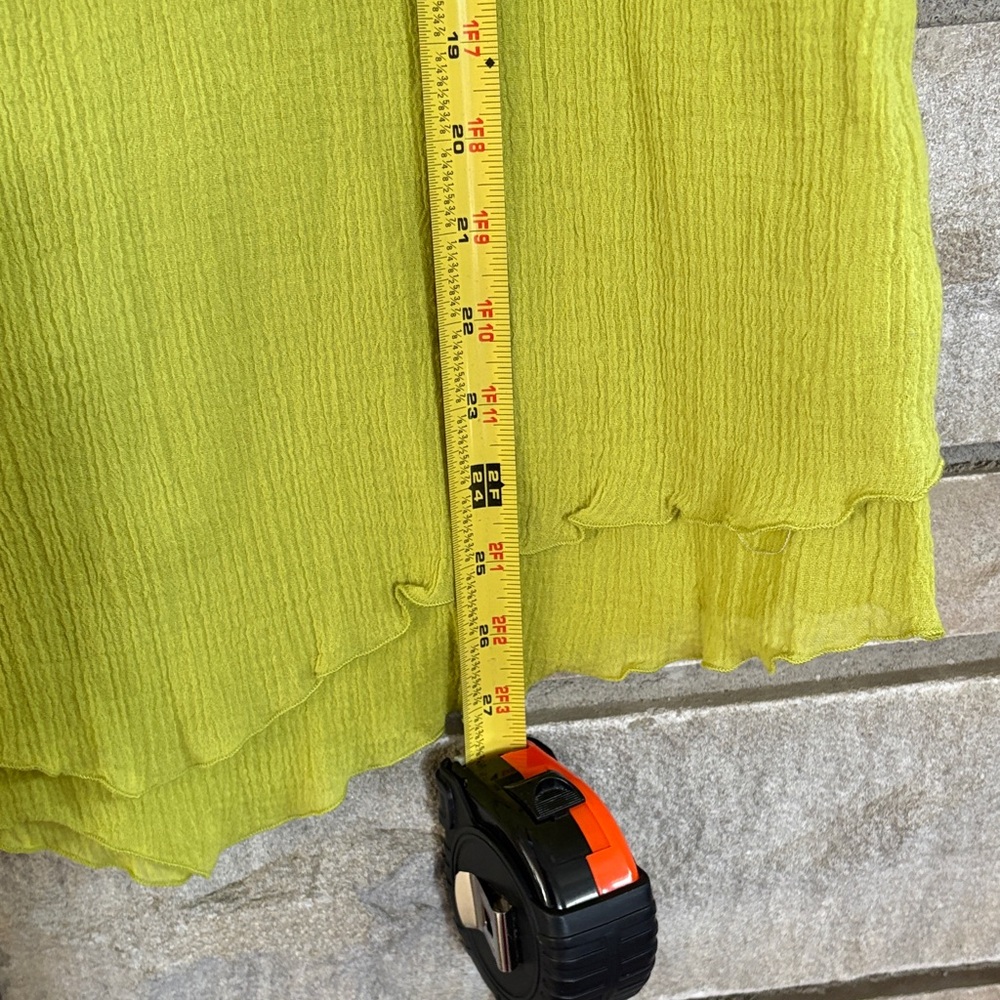 Soft Surroundings Lime Green Scoop Neck Tunic - Picture 6 of 8